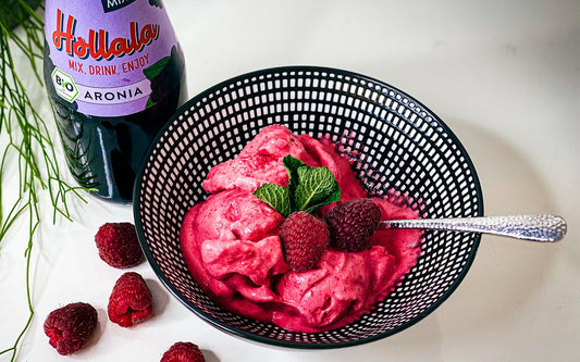 Hollala BIO Aronia-Himbeer Sorbet - Hollala - mix.drink.enjoy!