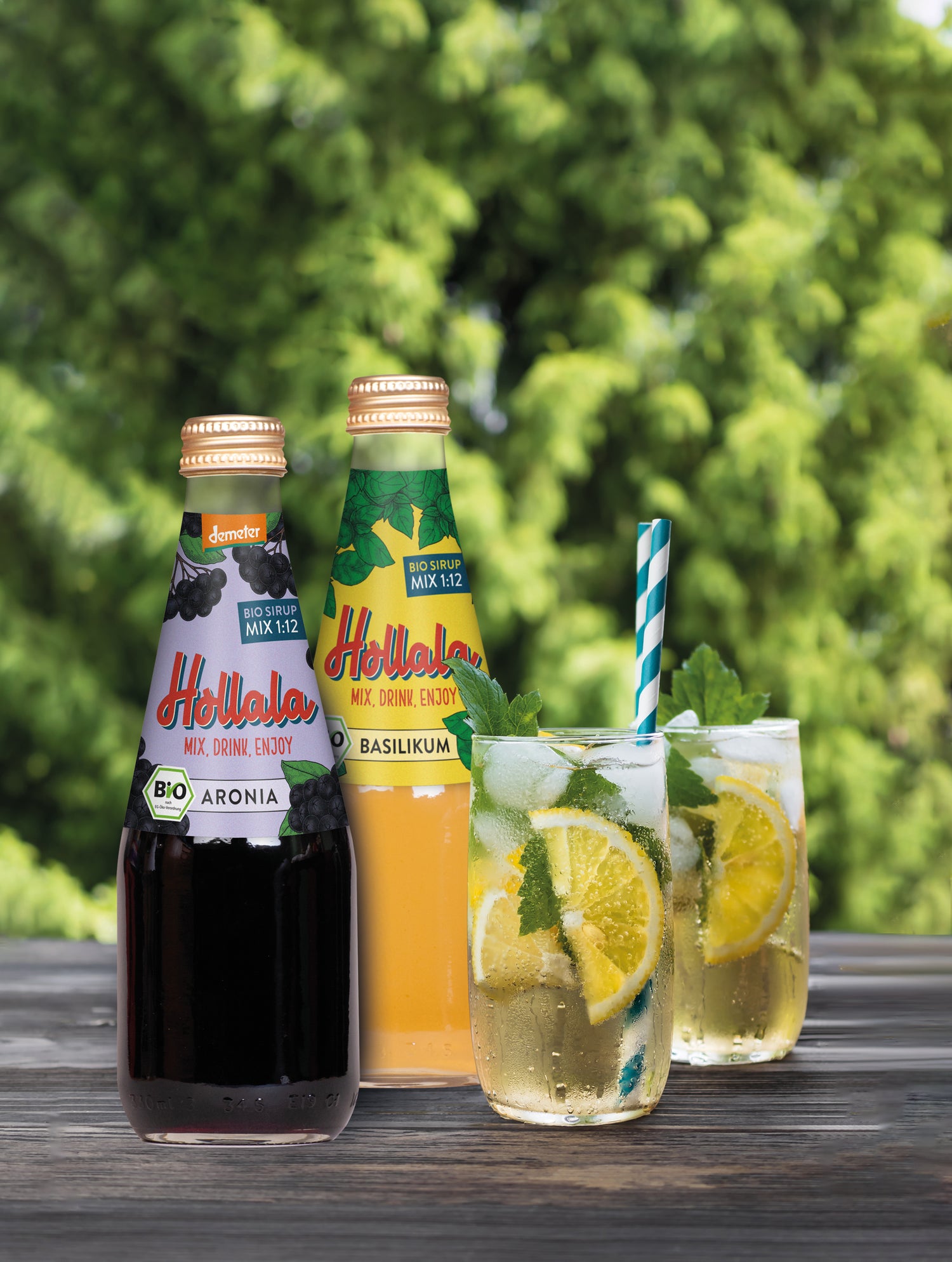 Leckere Limonade aus Hollala BIO Sirup!