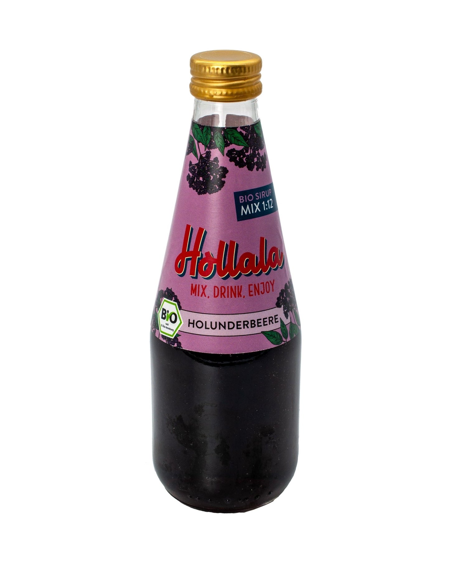 HOLLALA - Bio Sirup Holunderbeere 330ml - Hollala - mix.drink.enjoy! - Hollala.bio