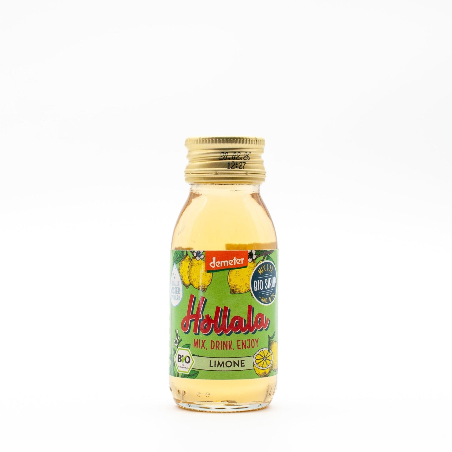 HOLLALA - Bio (Demeter) Sirup Limone 60ml 10er Mini Schütte - Hollala - mix.drink.enjoy! - Hollala - mix.drink.enjoy!