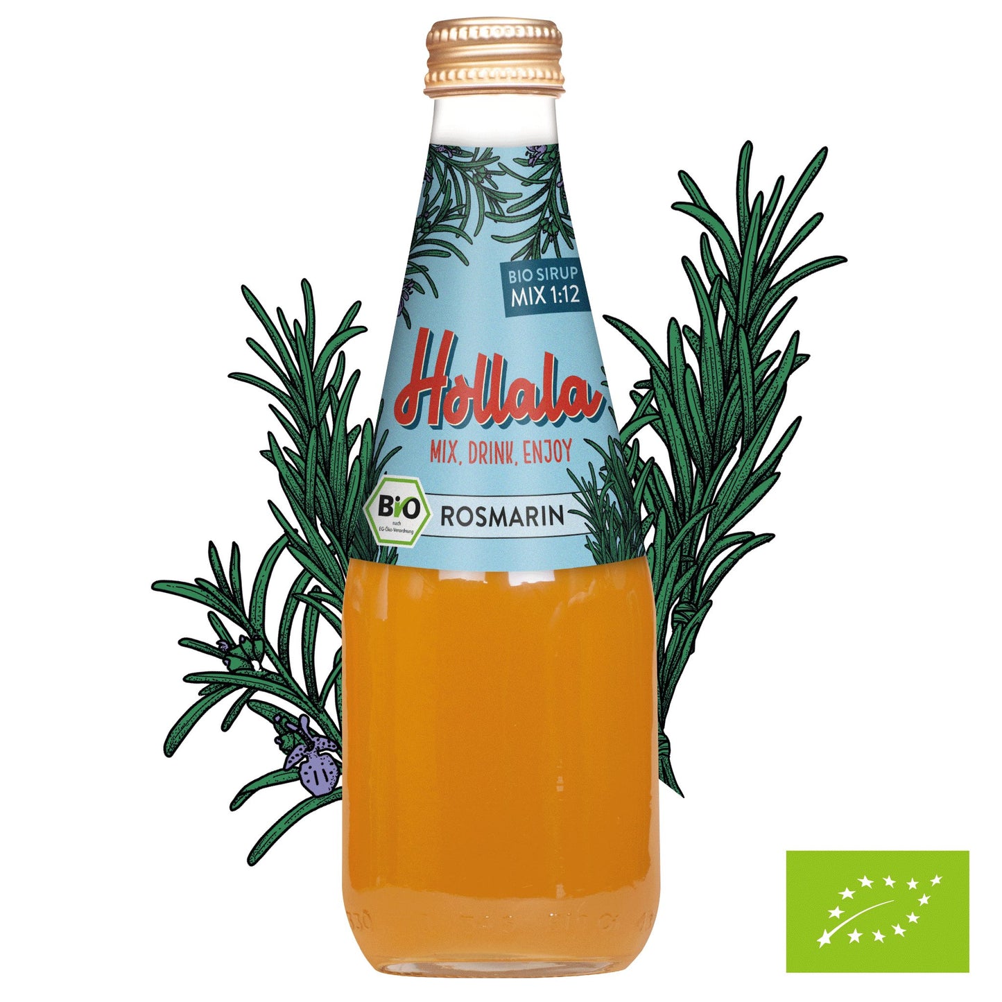 HOLLALA - Bio Sirup Rosmarin 330ml - Hollala - mix.drink.enjoy! - Hollala.bio