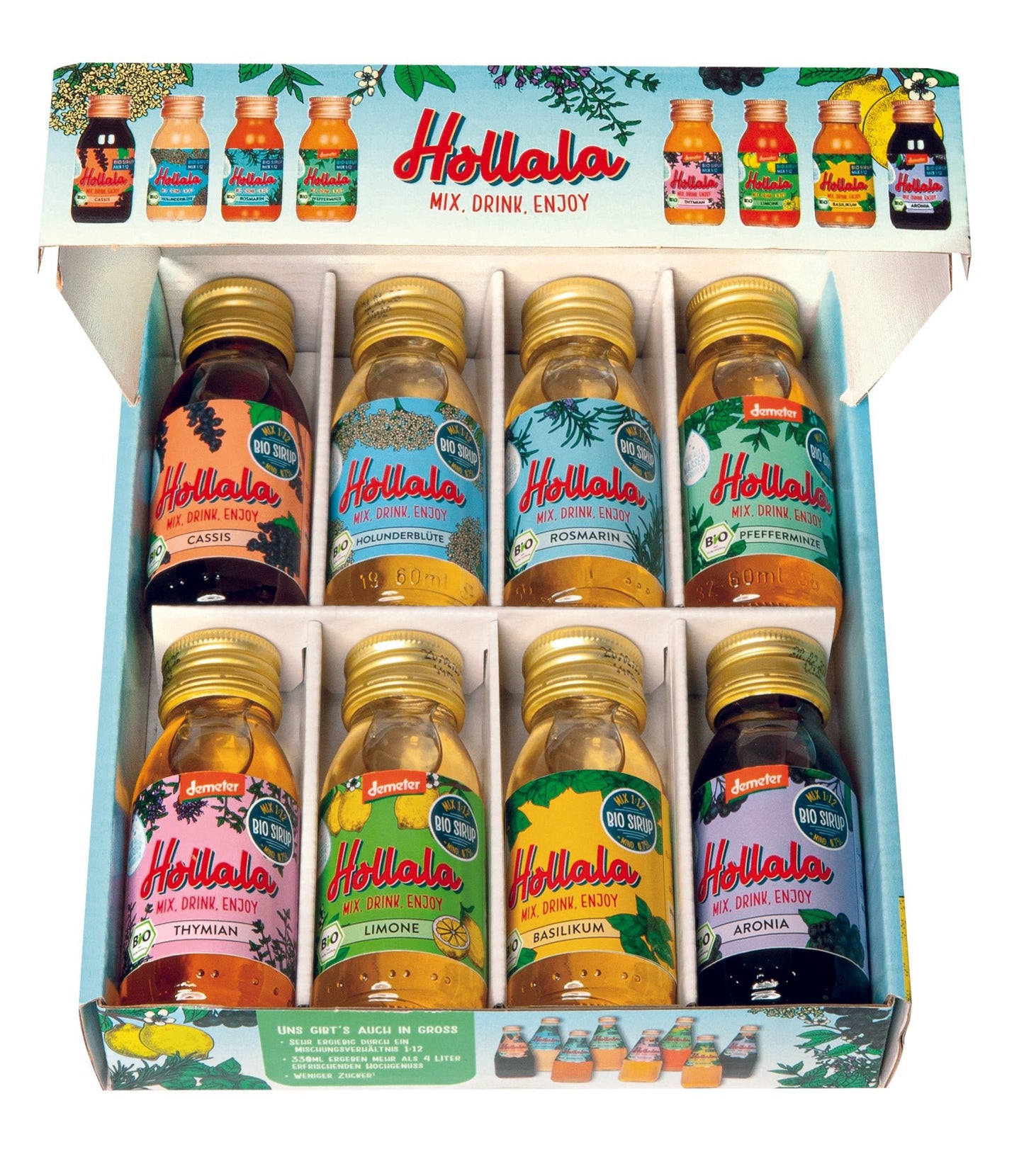 HOLLALA - Probierset 8x60ml - Hollala - mix.drink.enjoy! - Hollala - mix.drink.enjoy!
