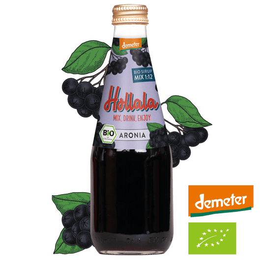 HOLLALA - Bio (Demeter) Sirup Aronia 330ml - Hollala - mix.drink.enjoy!