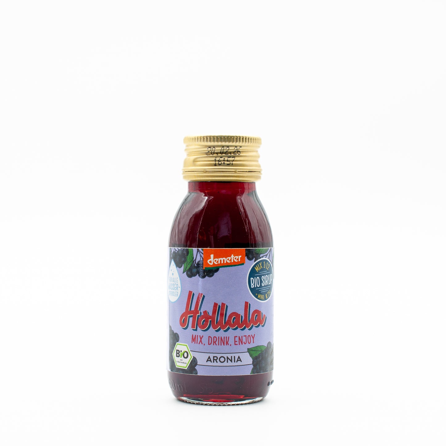 HOLLALA - Bio (Demeter) Sirup Aronia 60ml - Hollala - mix.drink.enjoy!