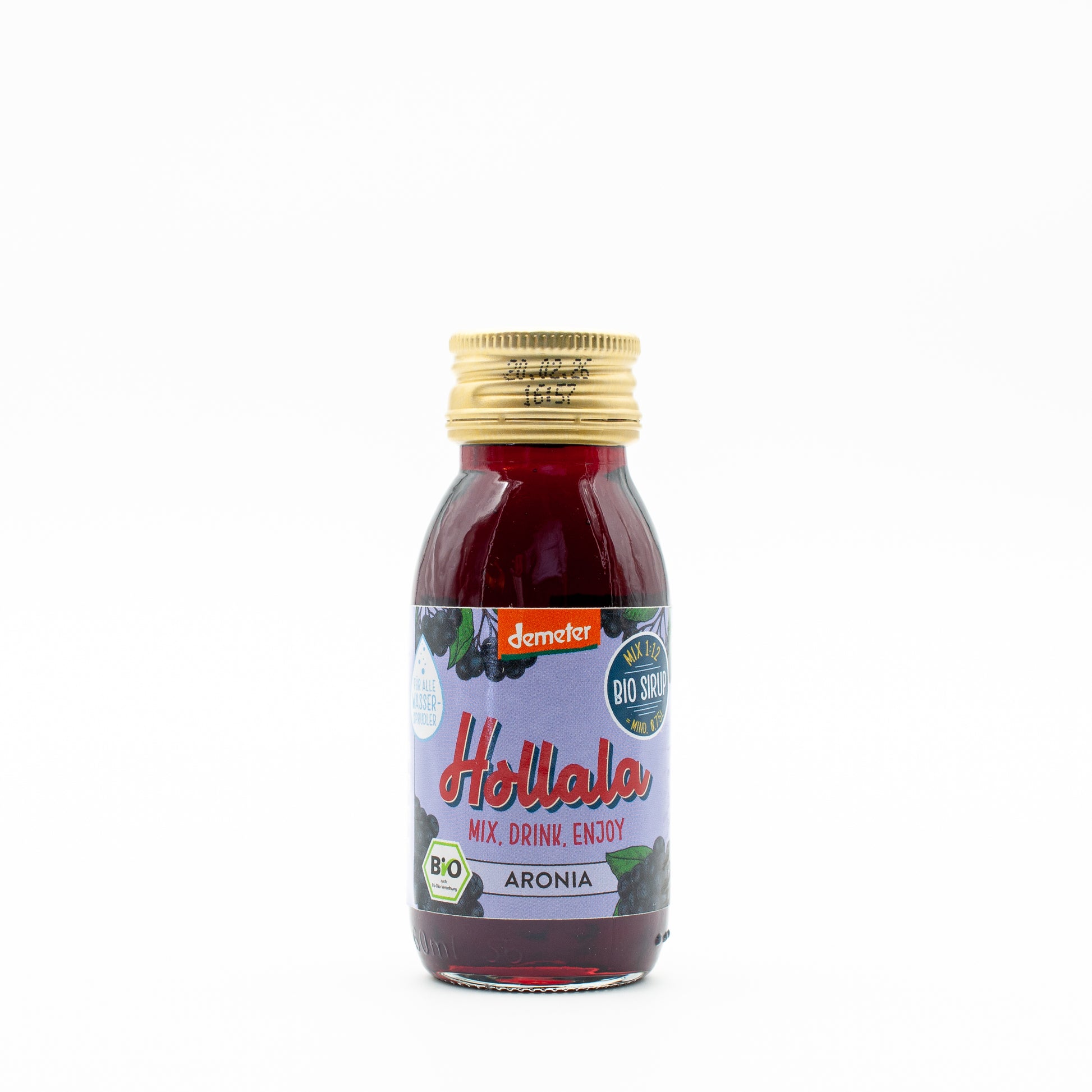 HOLLALA - Bio (Demeter) Sirup Aronia 60ml - Hollala - mix.drink.enjoy!