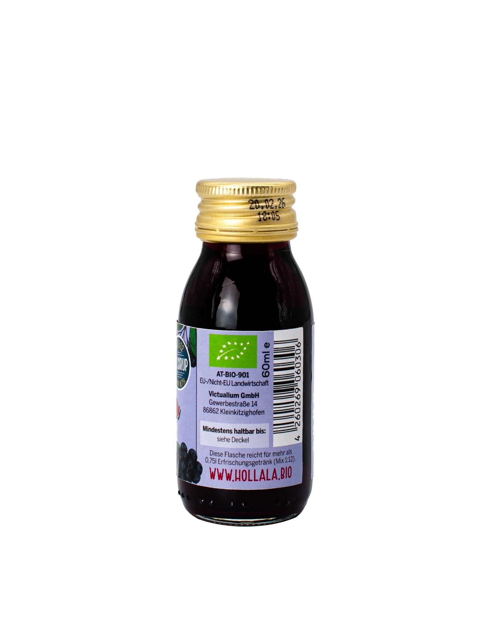 HOLLALA - Bio (Demeter) Sirup Aronia 60ml 10er Mini Schütte - Hollala - mix.drink.enjoy! - Hollala.bio