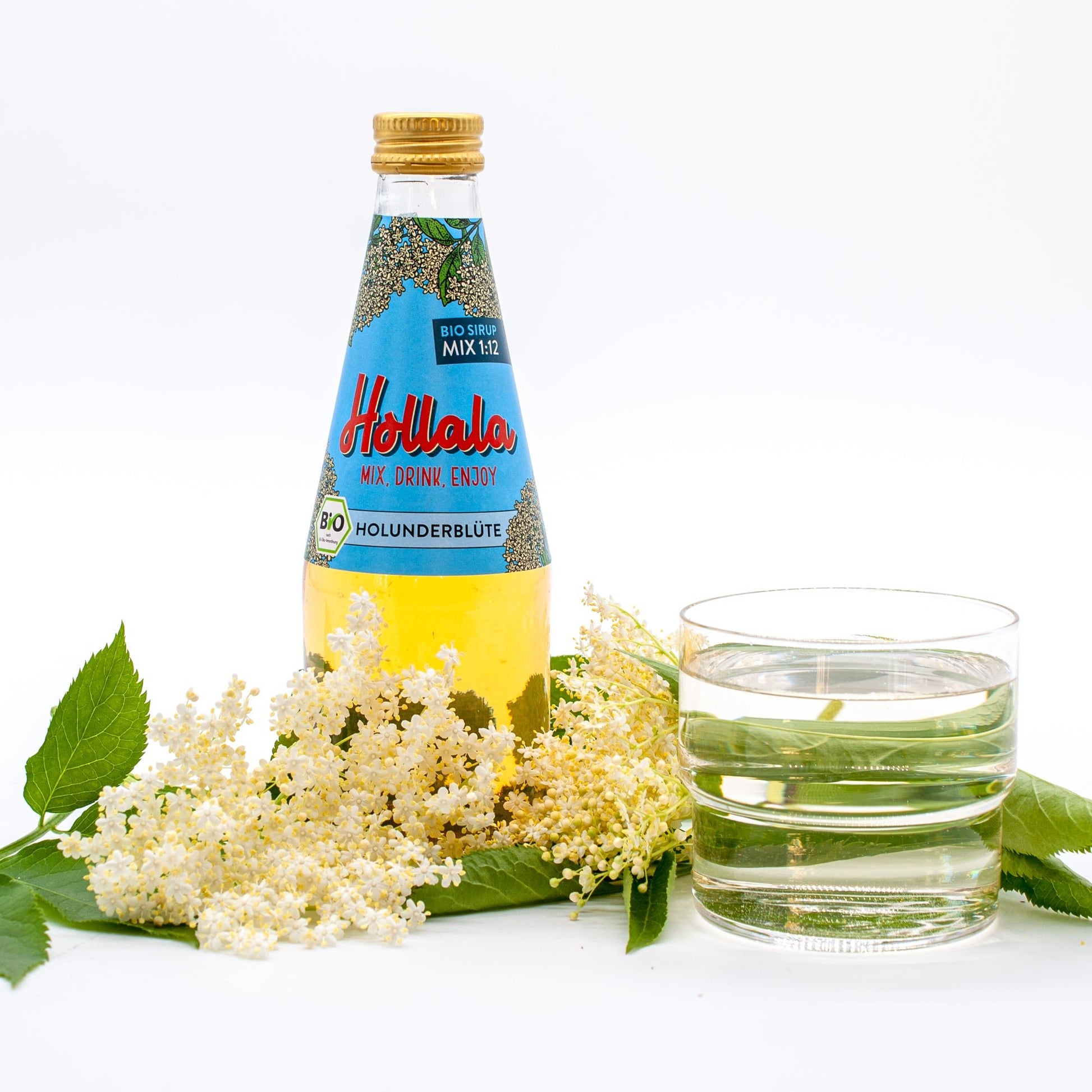 HOLLALA - Bio (Demeter) Sirup Holunderblüte 330ml - Hollala - mix.drink.enjoy! - Hollala.bio