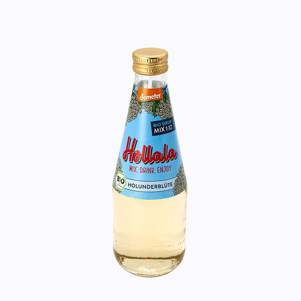 HOLLALA - Bio (Demeter) Sirup Holunderblüte 330ml - Hollala - mix.drink.enjoy! - Hollala.bio