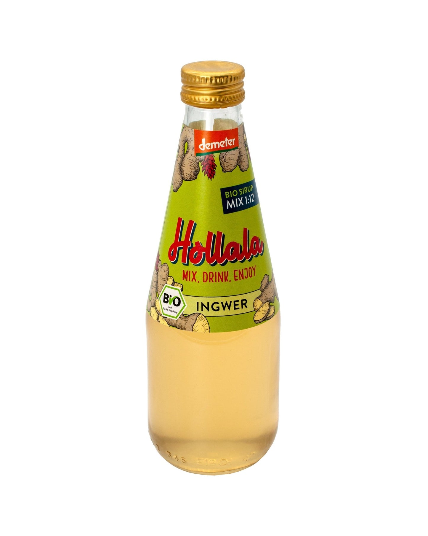 HOLLALA - Bio (Demeter) Sirup Ingwer 330ml - Hollala - mix.drink.enjoy! - Hollala.bio