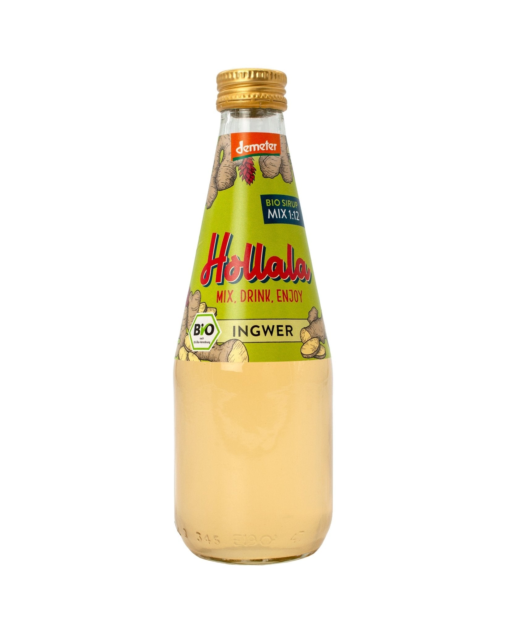 HOLLALA - Bio (Demeter) Sirup Ingwer 330ml - Hollala - mix.drink.enjoy! - Hollala.bio