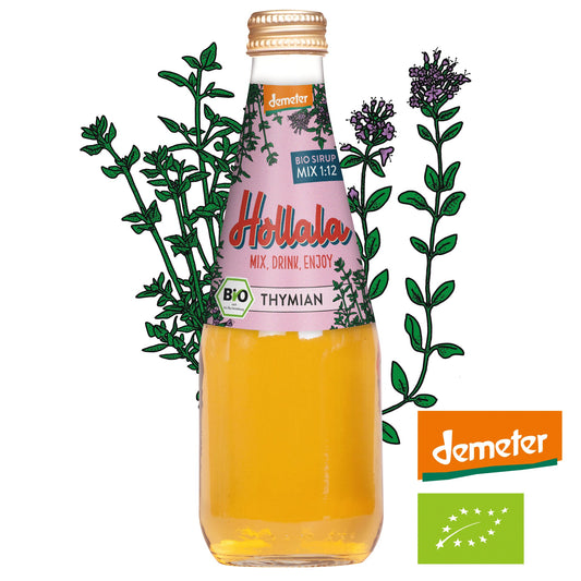 HOLLALA - Bio (Demeter) Sirup Thymian 330ml - Hollala - mix.drink.enjoy! - Hollala.bio