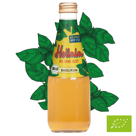 HOLLALA - Bio Sirup Basilikum 330ml - Hollala - mix.drink.enjoy! - Hollala.bio