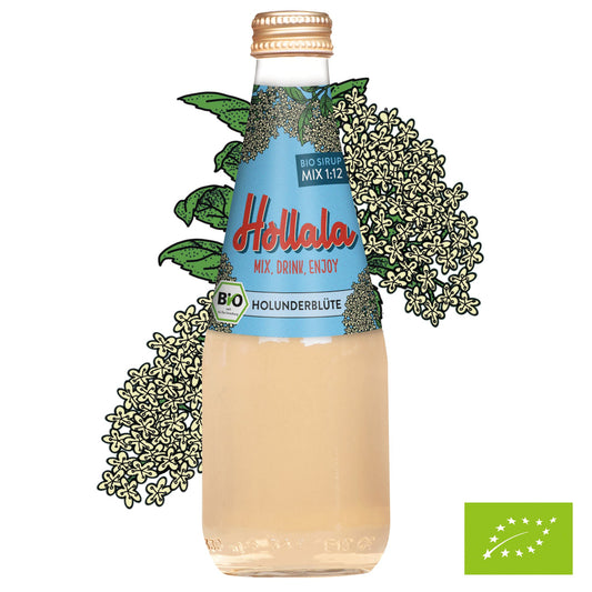 HOLLALA - Bio Sirup Holunderblüte 330ml - Hollala - mix.drink.enjoy! - Hollala.bio
